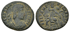 Constantius II (337-361). Æ (19mm, 2.89 g). Siscia, 351-355. Pearl-diademed, draped and cuirassed bust r. R/ Soldier spearing falling enemy horseman; ...