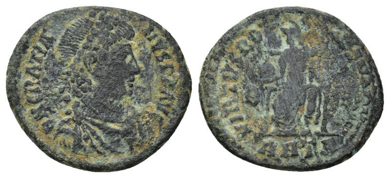 Gratian. A.D. 367-383. AE. (19mm, 2.67 g) Antioch mint D N GRATIANVS P F AVG/ Di...