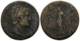HADRIAN (117-138). AE. Sestertius. (24.66 Gr. 31mm.) Rome. 
Laureate head right. 
Rev. Aequitas standing left, holding scales and sceptre. SC.