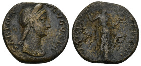 Sabina (Hadrian, 117-138) AE As or Dupondius (13.8 Gr. 25mm) Rome
Diademed and draped bust right. 
Rev. Venus standing front, holding apple and raisin...