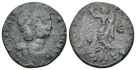 Galeria Valeria, Augusta, 293(?)-311. wife of Galerius, Follis (5.44 Gr. 22mm.) Thessalonica. 
Diademed and draped bust of Galeria Valeria to right. 
...