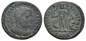 Licinius I. A.D. 308-324. AE follis (3.33 Gr. 19mm). Nikomedia 
Radiate, draped and cuirassed bust of Licinius Senior right 
Rev. Jupiter, naked, stan...