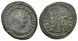 Valerian I. AD 253-260. AR Antoninianus (3.66 Gr. 21mm.). Samosata
Radiate, draped, and cuirassed bust right 
Rev. The Orient standing right, presenti...
