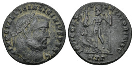 Licinius I, 308-324. Follis (3.38 Gr. 20mm), Heraclea 
Laureate head of Licinius I to right. 
Rev.Jupiter standing front, head to left, holding Victor...