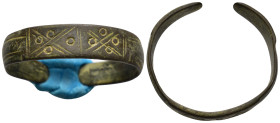 Bronze bracelet with shapes 39mm, 10.67 gr.