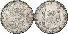1769. Carlos III. México. MF. 8 reales. (Cal. 909). 26,88 g. Columnario. Bella. Escasa así. EBC.