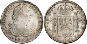1782. Carlos III. México. FF. 8 reales. (Cal. 932). 26,88 g. EBC-/EBC.