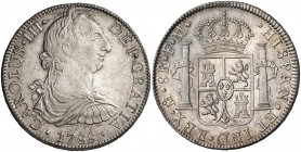 1788. Carlos III. México. FM. 8 reales. (Cal. 942). 26,94 g. Bella. Brillo original. Escasa así. EBC+/S/C-.