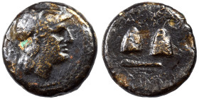 SELEUKID KINGS of SYRIA. Antiochos I Soter, 281-261 BC. Ae (bronze, 2.27 g, 18 mm), Tarsos. Helmeted head of Athena right. Rev. BAΣIΛEΩΣ / ANTIOXOY Ca...
