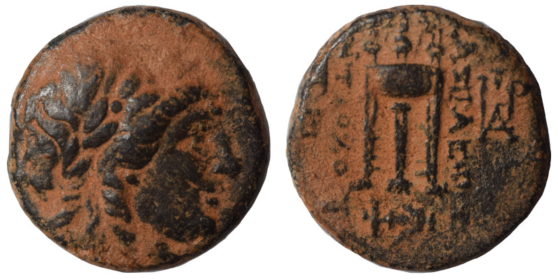 SELEUKID KINGS of SYRIA. Antiochos II Theos, 261-246 BC. Ae (bronze, 4.07 g, 16 ...