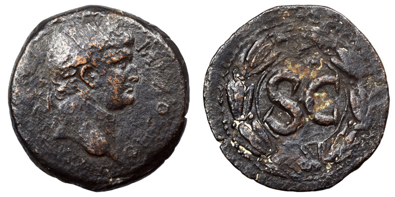 SYRIA, Seleucis and Pieria. Antioch. Otho, 69. Ae (bronze, 5.88 g, 23 mm). Laure...