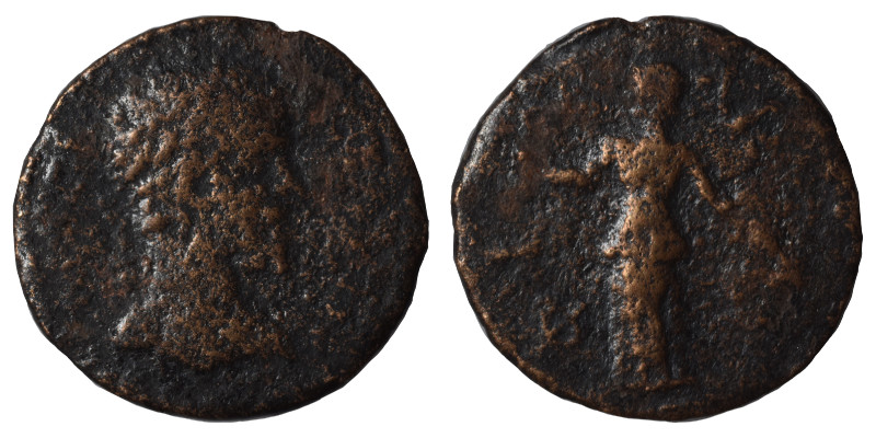 ARKADIA. Phigaleia. Septimius Severus, 193-211. Diassarion (bronze, 3.91 g, 22 m...