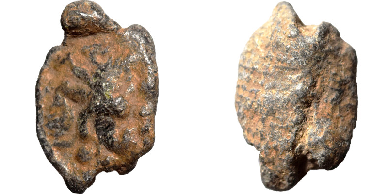 Greek-Roman seal, uncertain, 3/4th century. (lead, 3.35 g, 18 mm). Uncertain fig...