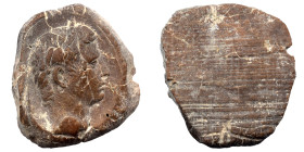 Greek-Roman. Circa 1st-3rd centuries AD. Terracotta token. 3.82 g, 25 mm.