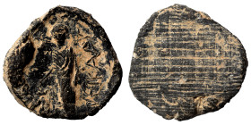 Greek-Roman. Circa 1st-3rd centuries AD. Terracotta token. 1.18 g, 17 mm.