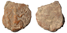 Greek-Roman. Circa 1st-3rd centuries AD. Terracotta token. 2.72 g, 25 mm.