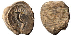 Greek-Roman. Circa 1st-3rd centuries AD. Terracotta token. 0.40 g, 12 mm.