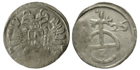 Silesia, Habsburg rule, Ferdinand II. Gröschel (silver, 0.82 g, 16 mm), Breslau, 1625. Nearly very fine.