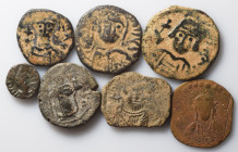 7 Byzantine coins. F-VF. As seen, no return.