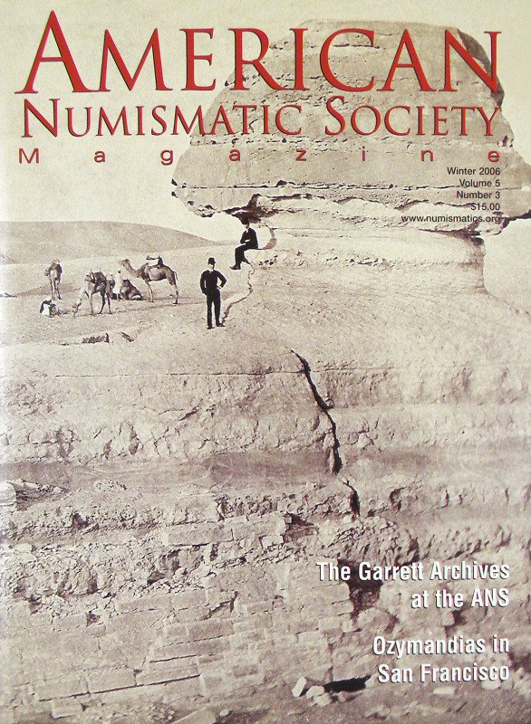 American Numismatic Society. AMERICAN NUMISMATIC SOCIETY MAGAZINE. Volumes 1–21 ...