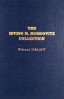 Hardcover Moskovitz Sale, ex Eliasberg
