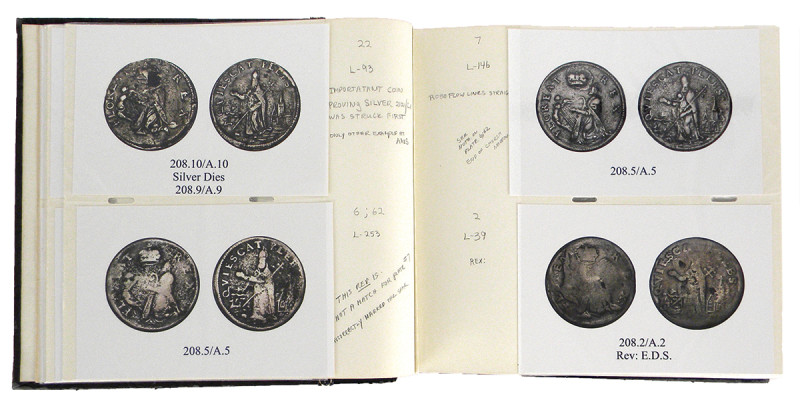 Martin, Sydney F. ALBUM OF PHOTOGRAPHS OF SAINT PATRICK COINAGE. Medium-size [23...