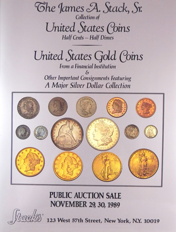 Stack’s. AUCTION SALE CATALOGUES. New York, 1944–2002. A select group of 66 auct...