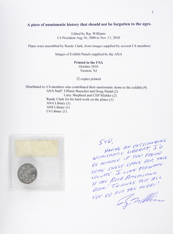 Williams, Ray [editor]. A DOCUMENTATION OF A COOPERATIVE EFFORT OF C4 MEMBERS AN...