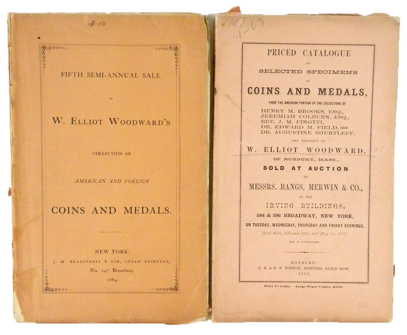 Woodward, W. Elliot. PRICED CATALOGUE OF SELECTED SPECIMENS OF COINS AND MEDALS,...