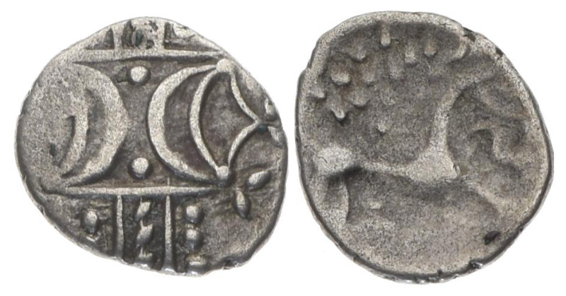 Western Europe, Britain. Iceni. AR Quinar, 1.28 g 14.27 mm. Circa 1st century BC...