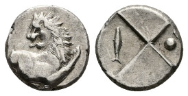 Thrace, Chersonesos. AR Hemidrachm, 2.34 g 13.01 mm. Circa 386-338 BC. 
Obv: Forepart of lion right, head left.
Rev: Quadripartite incuse square, with...