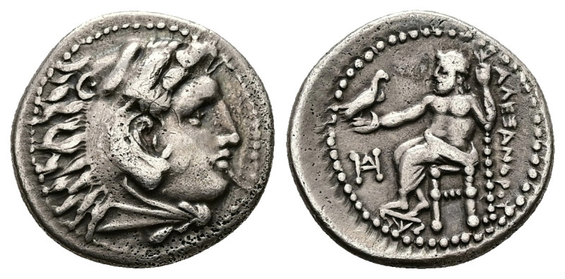 Kings of Macedon, Alexander III 'the Great', AR Drachm, 4.08 g 18.51 mm. 336-323...