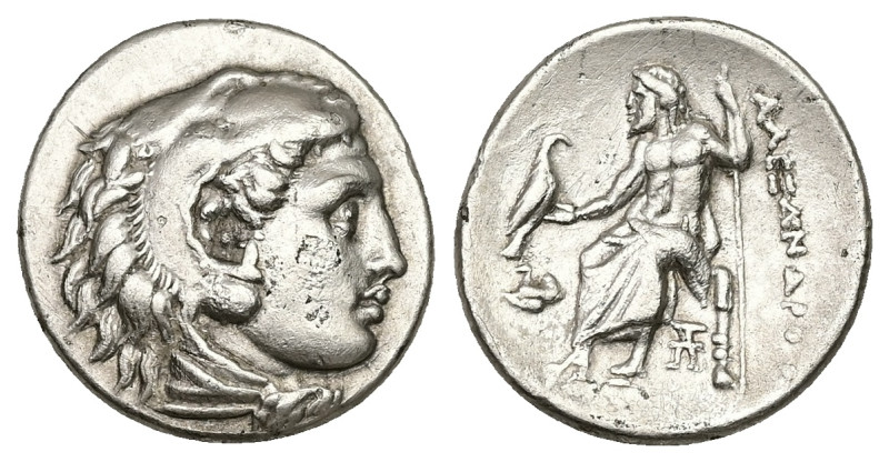 Kings of Macedon, Alexander III 'the Great', AR Drachm, 3.84 g 18.62 mm. 336-323...