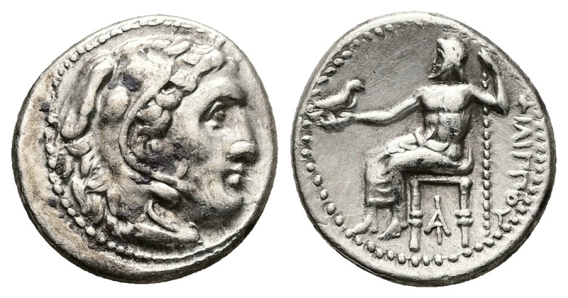 Kings of Macedon, Philip III Arrhidaios, AR Drachm, 4.20 g 17.44 mm. 323-317 BC....