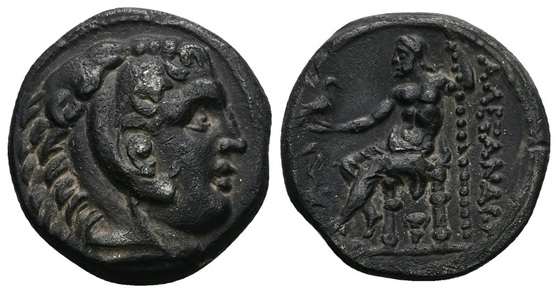 Kings of Macedon, Alexander III 'the Great', AR Tetradrachm, 16.55 g 25.98 mm. 3...