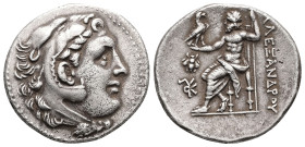 Kings of Macedon, Alexander III 'the Great', AR Tetradrachm, 16.77 g 30.72 mm. 336-323 BC. Ephesos.
Obv: Head of Herakles right, wearing lion skin.
Re...