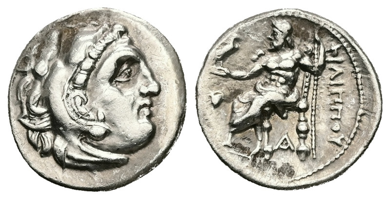 Kings of Macedon, Philip III Arrhidaios. AR Drachm, 4.21 g 18.05 mm. 323-317 BC....