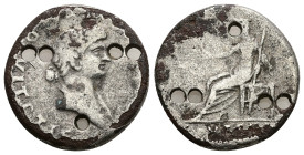 Julia Titi, Daughter of Titus. AD 79-88. AR, Fourrée Cistophoric Tetradrachm. 9.33 g. 25.08 mm. Rome for circulation in Asia.
Obv: IVLIA AVGVSTA DIVI ...