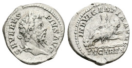 Septimius Severus, AD 193-211. AR, Denarius. 3.55 g. 18.78 mm. Rome.
Obv: SEVERVS PIVS AVG: Head of Septimius Severus, laureate, right
Rev: INDVLGENTI...