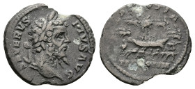 Septimius Severus, AD 193-211. AR, Denarius. 2.46 g. 19.92 mm. Rome.
Obv: SEVERVS PIVS AVG. Head of Septimius Severus, laureate, right.
Rev: LAETITI...
