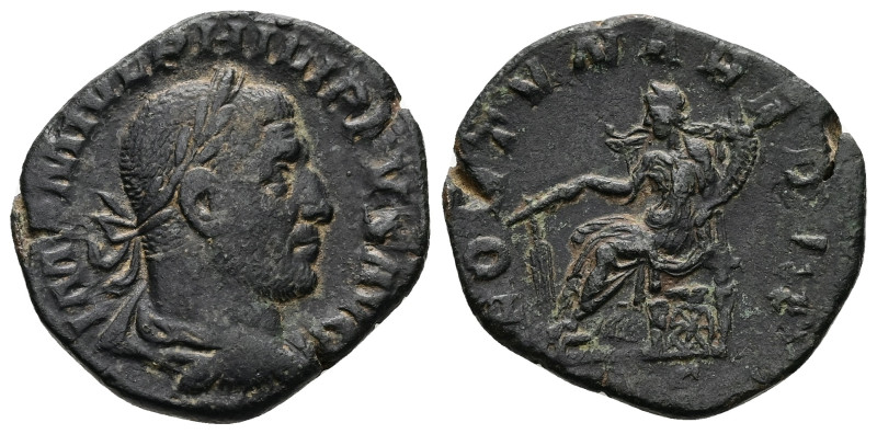 Philip I ‘The Arab’, AD 244-249. AE, Sestertius. 14.29 g. 29.81 mm. Rome.
Obv: I...