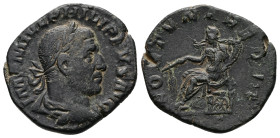 Philip I ‘The Arab’, AD 244-249. AE, Sestertius. 14.29 g. 29.81 mm. Rome.
Obv: IMP M IVL PHILIPPVS AVG. Bust of Philip the Arab, laureate, draped, cui...