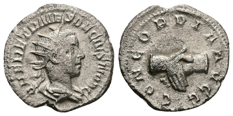 Herennius Etruscus as Caesar, AD 249-251. AR, Antoninianus. 3.06 g. 22.27 mm. Ro...