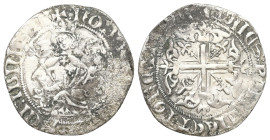 Kingdom of Naples. Robert I the Wise, 1306-1343. AR, 1 Gigliato. 3.34 g. 27.22 mm.
Obv: ✠ ROBЄRT DЄI GRA IЄRL ЄT SICIL RЄX. Robert I seated with a lio...