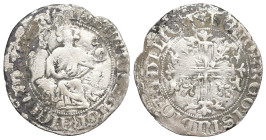 Kingdom of Naples. Robert I the Wise, 1306-1343. AR, 1 Gigliato. 3.76 g. 27.43 mm.
Obv: ✠ ROBЄRT DЄI GRA IЄRL ЄT SICIL RЄX. Robert I seated with a lio...