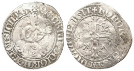 Kingdom of Naples. Robert I the Wise, 1306-1343. AR, 1 Gigliato. 3.89 g. 27.62 mm.
Obv: ✠ ROBЄRT DЄI GRA IЄRL ЄT SICIL RЄX. Robert I seated with a lio...