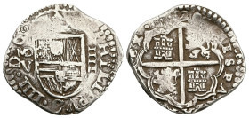 Spain. Philip IV, AD 1621-1665. AR, 4 Reales. 13.66 g. 30.63 mm.
Obv: PHILIPPVS IIII D G. Crowned arms.
Rev: HISPANIARVM REX. Cross with castles and l...