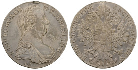 Austrian Empire. Maria Theresia, AD 1740-1780. AR, Thaler. 28.09 g. 40.88 mm.
Obv: M THERESIA D G R IMP HU BO REG / S F. (Maria Theresia, Dei gratia, ...