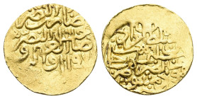 Islamic. Ottoman Empire. AD 1574 – 1595 / AH 982 – 1003. AV, Sultani. 3.45 g. 19.51 mm.
Obv: Islamic legend.
Rev: Islamic legend.
Ref: Pere 269.
Very ...