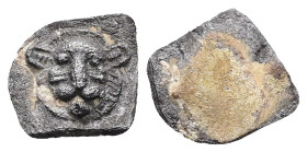 AR Roman provincial. Asia Minor. Silver tessera (AD 1st – 3rd centuries)
Obv: Forepart of panther, facing.
Rev: Blank.
Weight: 1.09 g.
Diameter: 1...